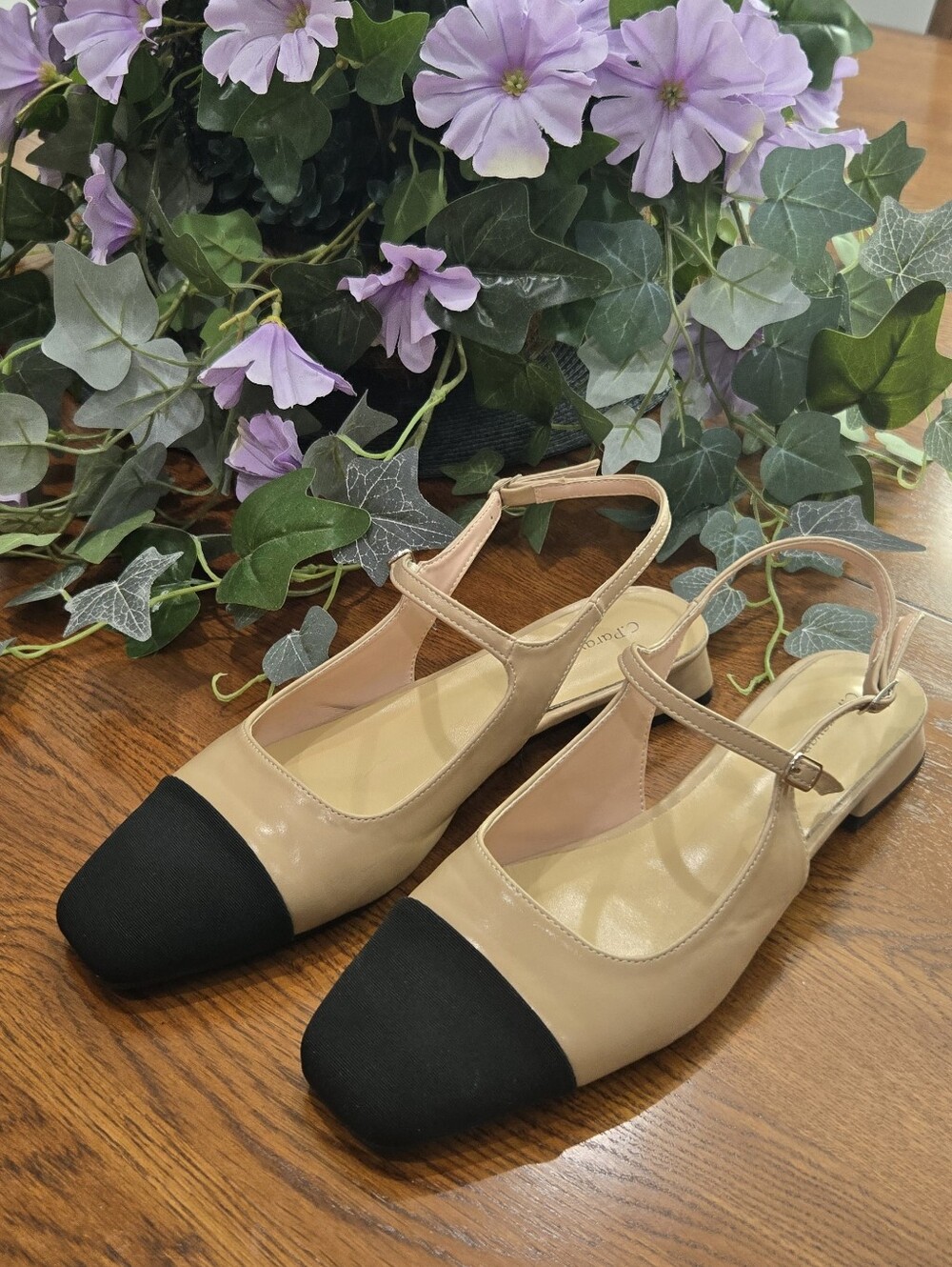 C.PARAVANO Two Tone  Slingback Flats EU41